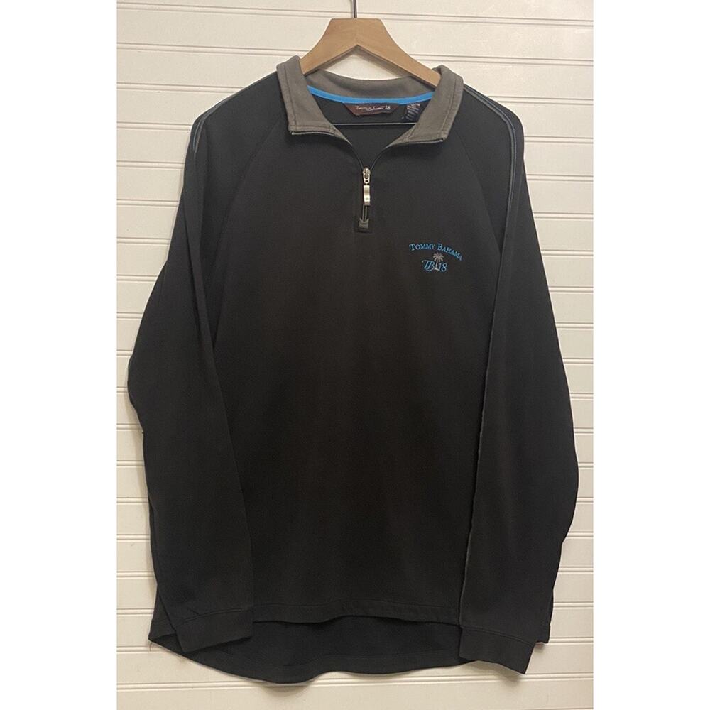 Tommy Bahama Mens Golf 1/4 Zip Pullover Lined Long Sleeve TB18 Medium